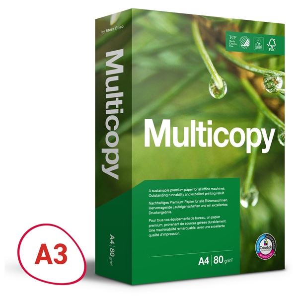 Papír MultiCopy Original A3-80 g,CIE 168,500 listů