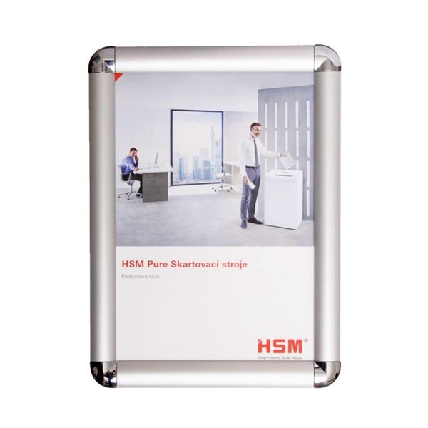 Kliprám s kulatými rohy 25 mm, A4, 21 x 29,7 cm