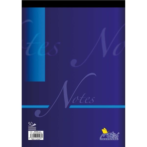 Poznámkový blok, A4, 50 listů, čistý